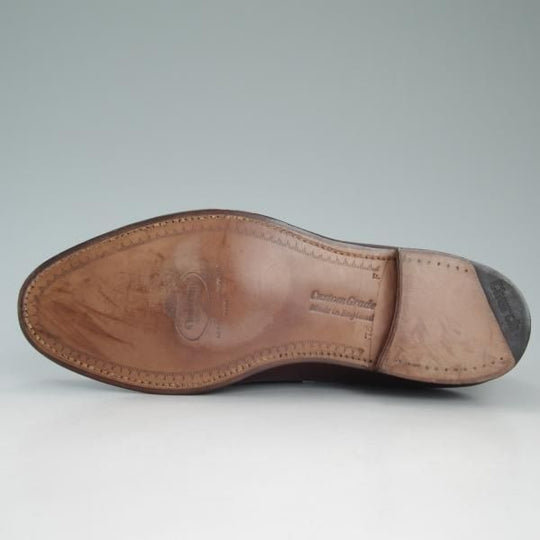 未使用★チャーチ 75F/UK7.5【貴重★旧チャーチ/デッドストック品/3都市ロゴ】93ラスト/KENT/コインローファー/赤茶/Church's★d027
