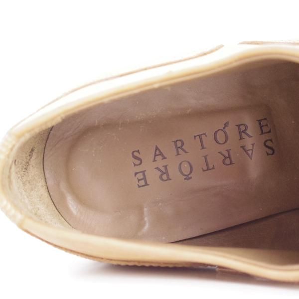 ほぼ未使用★(仏)サルトル(レディース) SIZE 35【★定価￥85,320-/ストレートチップ】短靴/ヌバック/薄茶/ベージュ/SARUTORE★d028