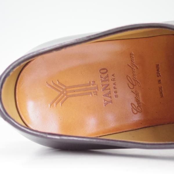 極上★(スペイン製)ヤンコ SIZE 8.5【★グッドイヤーウェルテッド製法】ホールカット/黒/カーフ/YANNKO★d029