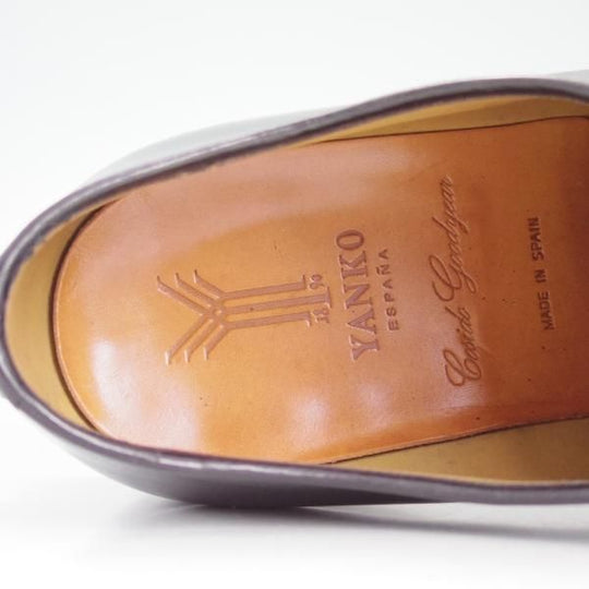 極上★(スペイン製)ヤンコ SIZE 8.5【★グッドイヤーウェルテッド製法】ホールカット/黒/カーフ/YANNKO★d029