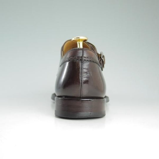 極上★(スペイン製)マグナーニ SIZE 8【★ブラックラピド製法/ボロネーゼ/ダブルモンク】濃茶/カーフ/Uチップ/MAGNANNI★d030