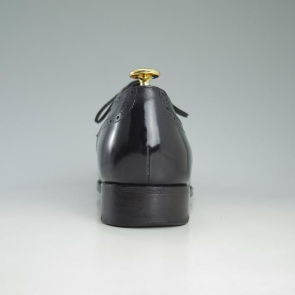 美品★シェットランドフォックス SIZE 8.5【上級★ケンジントン/3014SF】フルブローグ/黒/カーフ/ウイングチップ/Shetlandfox★d031