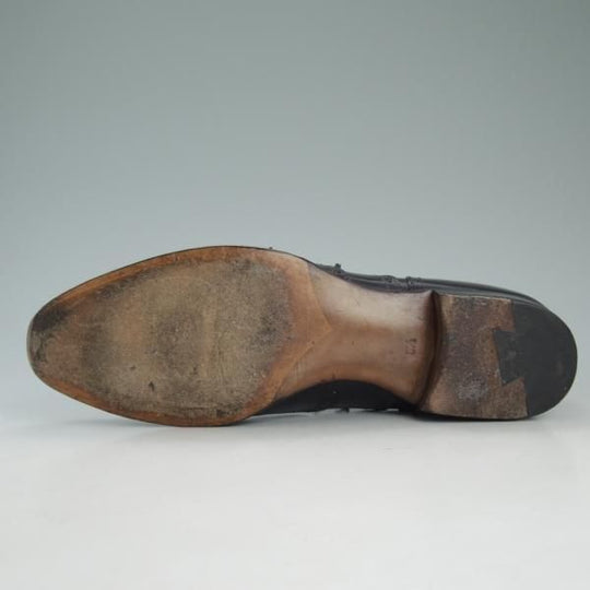 美品★シェットランドフォックス SIZE 8.5【上級★ケンジントン/3014SF】フルブローグ/黒/カーフ/ウイングチップ/Shetlandfox★d031