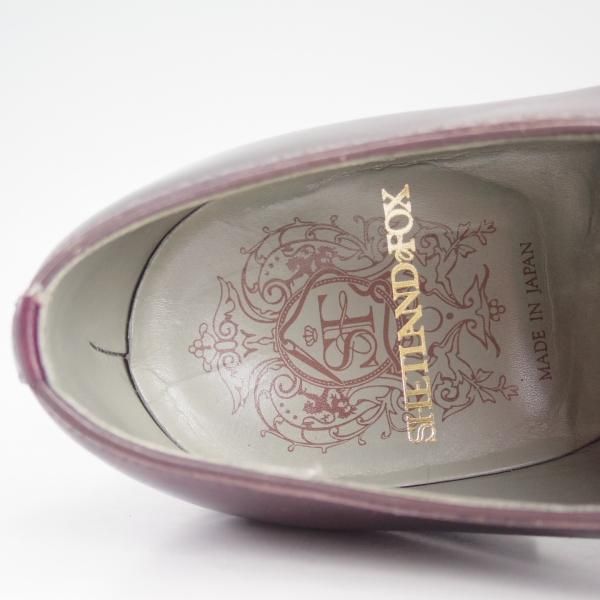 極美品★シェットランドフォックス SIZE 9【★グッドイヤーウェルテッド製法】532F/クォーターブローグ/赤茶/カーフ/Shetlandfox★d033
