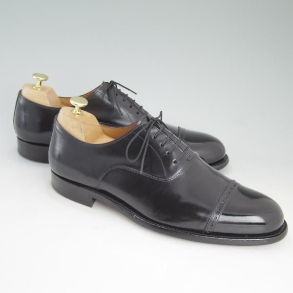 極上★スコッチグレイン SIZE 26.5【★伊勢丹メンズ別注/Isetan Men's】3908/パンチドキャップトゥ/黒/カーフ/SCOTCH GRAIN★d034