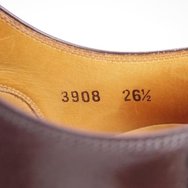 極上★スコッチグレイン SIZE 26.5【★伊勢丹メンズ別注/Isetan Men's】3908/パンチドキャップトゥ/黒/カーフ/SCOTCH GRAIN★d034