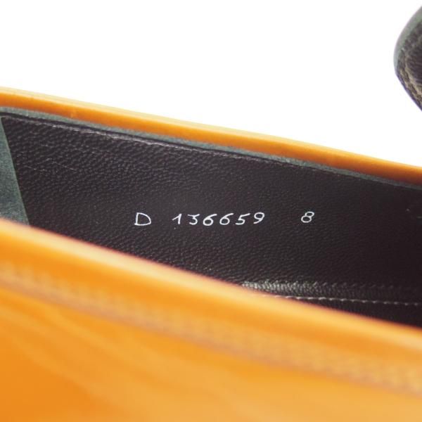 極美品★(伊)タニノクリスチー SIZE 8【定価17万円程度★最後期のローファー】カーフ/136659/茶/TANINO CRISCI★d036