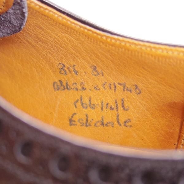 未使用★チャーチ 85F/UK8.5【貴重★バーウッドの外羽根タイプ】81ラスト/RANCH OXHIDE/旧チャーチ/３都市ロゴ/Eskdale/Church's★d038