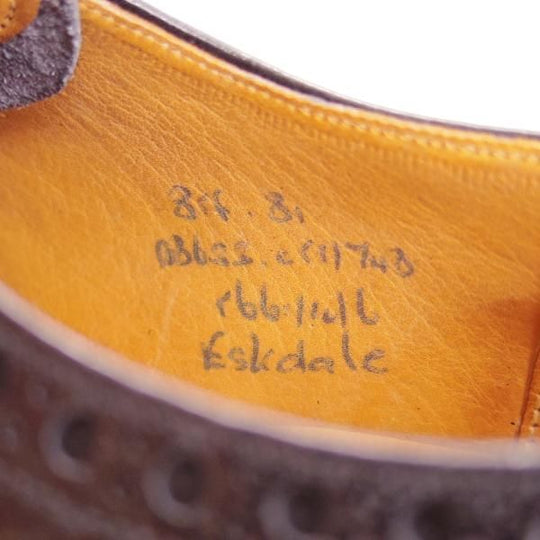 未使用★チャーチ 85F/UK8.5【貴重★バーウッドの外羽根タイプ】81ラスト/RANCH OXHIDE/旧チャーチ/３都市ロゴ/Eskdale/Church's★d038