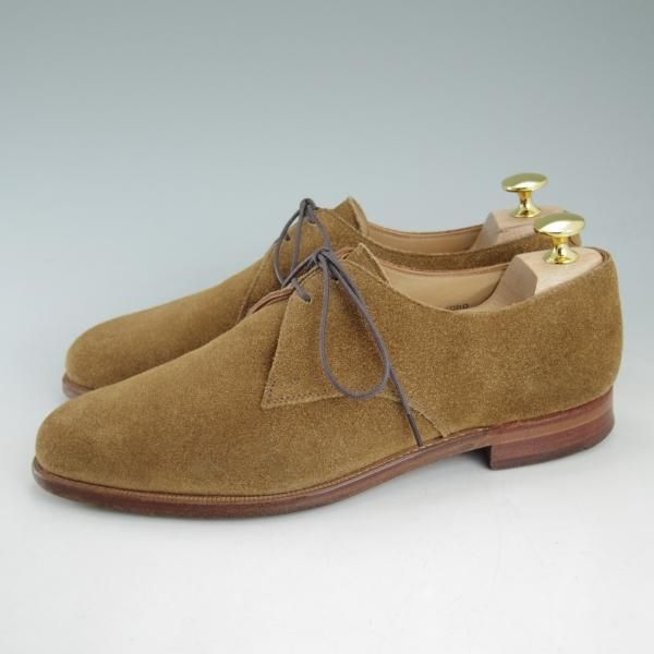 極上★クロケット&ジョーンズ 5.5E【★トゥモローランド別注/TOMORROWLAND】317ラスト/Burford/スエード/薄茶/Crockett&Jones★d040