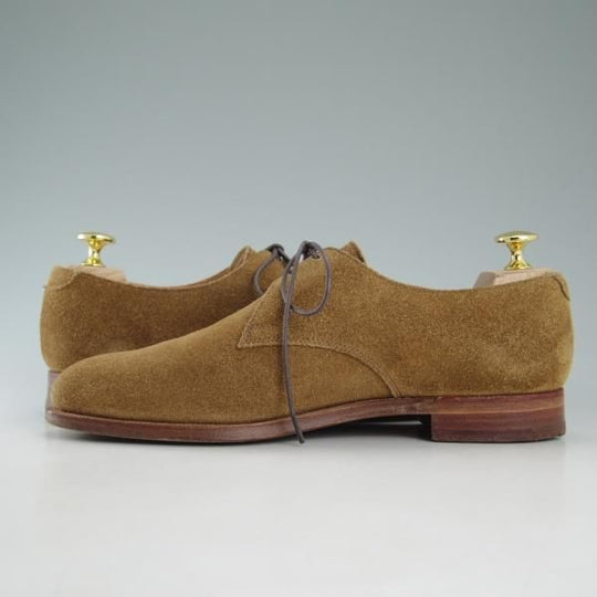 極上★クロケット&ジョーンズ 5.5E【★トゥモローランド別注/TOMORROWLAND】317ラスト/Burford/スエード/薄茶/Crockett&Jones★d040