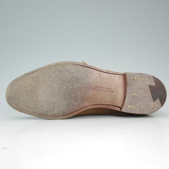 極上★クロケット&ジョーンズ 5.5E【★トゥモローランド別注/TOMORROWLAND】317ラスト/Burford/スエード/薄茶/Crockett&Jones★d040