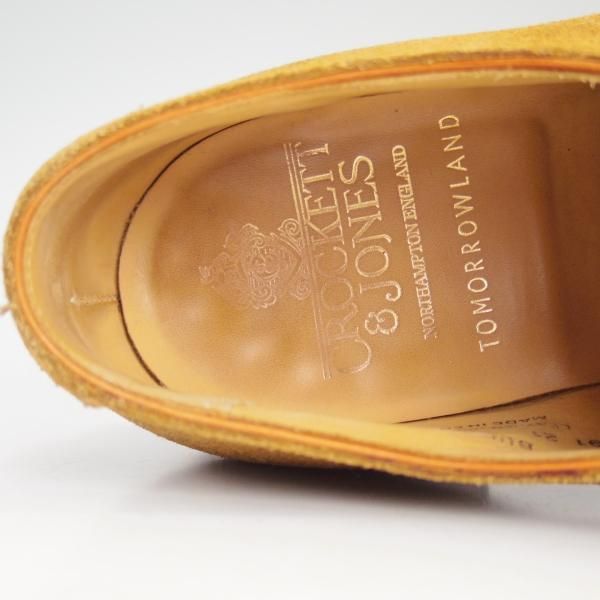 極上★クロケット&ジョーンズ 5.5E【★トゥモローランド別注/TOMORROWLAND】317ラスト/Burford/スエード/薄茶/Crockett&Jones★d040
