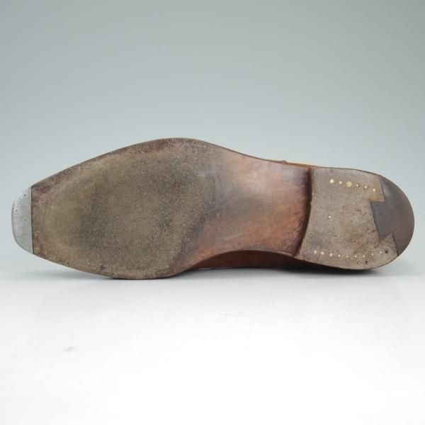 極上★クロケット&ジョーンズ 7.5E【★ハンドグレードライン/BELGRAVE】337ラスト/スエード/Crockett&Jones★d041