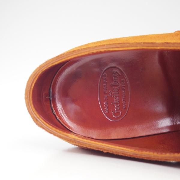 極上★クロケット&ジョーンズ 7.5E【★ハンドグレードライン/BELGRAVE】337ラスト/スエード/Crockett&Jones★d041