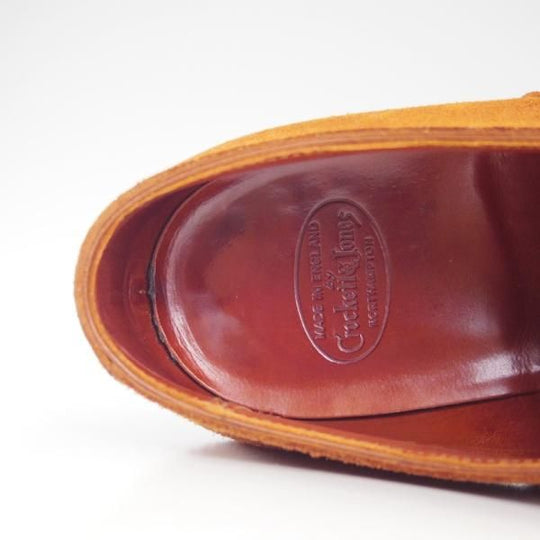 極上★クロケット&ジョーンズ 7.5E【★ハンドグレードライン/BELGRAVE】337ラスト/スエード/Crockett&Jones★d041