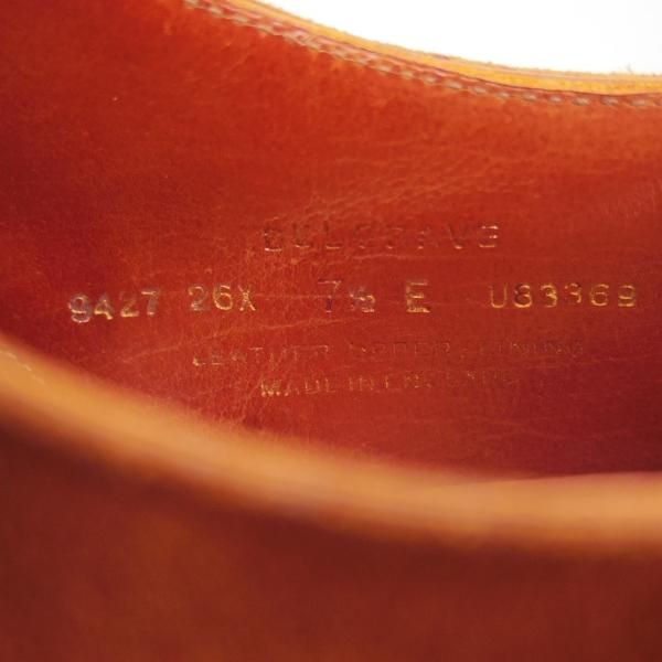 極上★クロケット&ジョーンズ 7.5E【★ハンドグレードライン/BELGRAVE】337ラスト/スエード/Crockett&Jones★d041