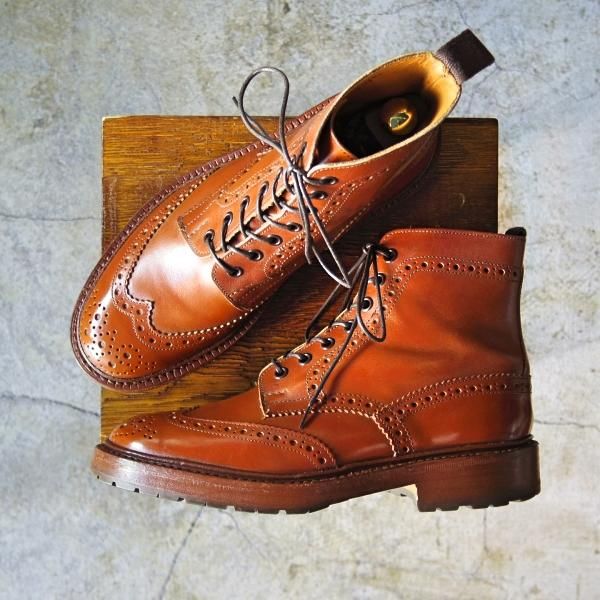 極上★トリッカーズ SIZE 7【貴重★UNION WORKS別注/マロンアンティーク/MALTON/モールトン】M2508/カントリーブーツ/Tricker's★d044