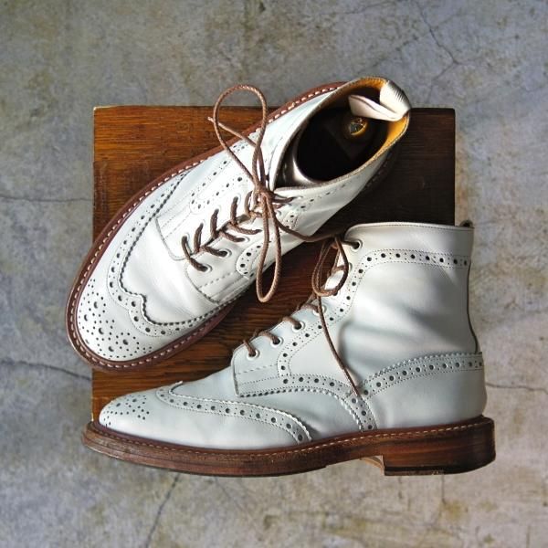 極上★トリッカーズ SIZE 6【★カントリーブーツ/STOW/ストウ】5634/白/WHITE ANILINE/ホワイトアニリンカーフ/カーフ/Tricker's★d045