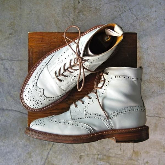 極上★トリッカーズ SIZE 6【★カントリーブーツ/STOW/ストウ】5634/白/WHITE ANILINE/ホワイトアニリンカーフ/カーフ/Tricker's★d045