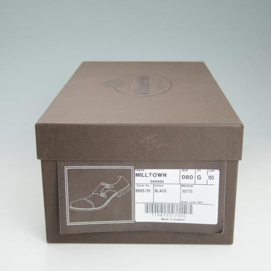 美品★チャーチ 60G/UK6【貴重★ベティスカーフ仕様/MILLTOWN/5都市ロゴ】150ラスト/ダブルモンク/黒/Church's★d050