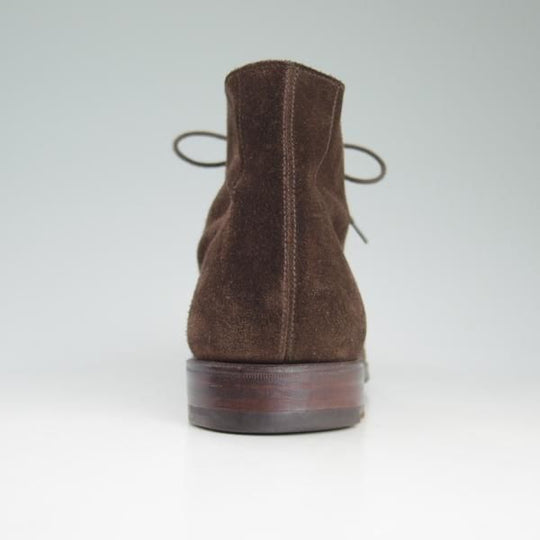 極上★クロケット&ジョーンズ 7.5E【★チャッカ/CHUKKA】200ラスト/スエード/チャッカブーツ/濃茶/Crockett&Jones★d054