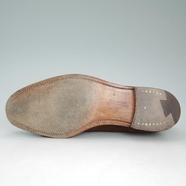 極上★クロケット&ジョーンズ 6E【★バーニーズNY別注/LANGHAM 3】タッセルローファー/325ラストスエード/茶/BARNEYS/Crockett&Jones★d055