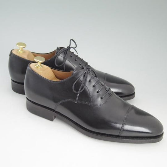 極美品★(スペイン製)カルミナ SIZE 8【★ダイナイトソール似仕様】ストレートチップ/80583/カーフ/黒/CARMINA★d058