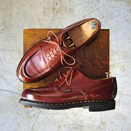 極上★パラブーツ SIZE 8【★CHAMBORD/シャンボード】マロン/リスレザー/TEXソール/Uチップ/Paraboot★d059