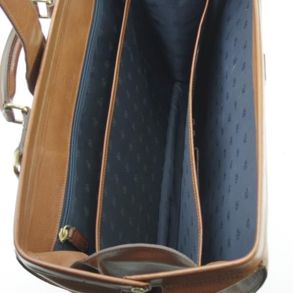 極上★(イタリア製)BROOKS BROTHERS【★ダレスバッグ/ブルックスブラザーズ】茶/メンズ ビジネス バッグ/レザー ブリーフケース★N5260