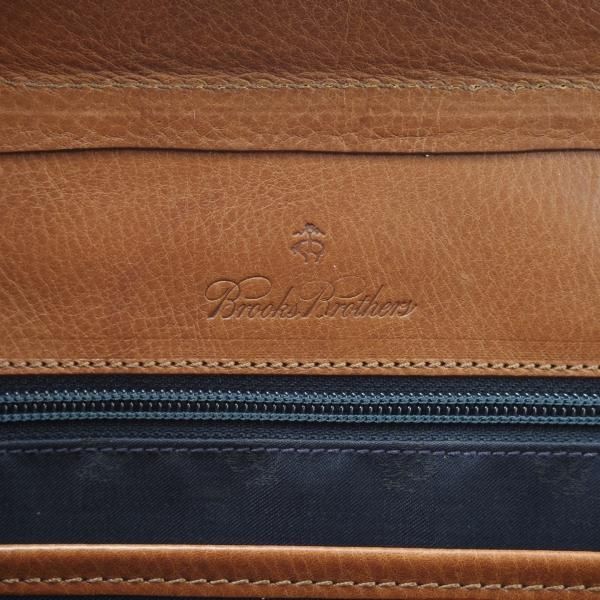 極上★(イタリア製)BROOKS BROTHERS【★ダレスバッグ/ブルックスブラザーズ】茶/メンズ ビジネス バッグ/レザー ブリーフケース★N5260