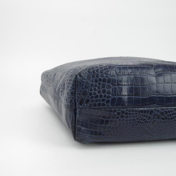 極上★フェリージ/Felisi【定価7.5万円★トートバッグ/11-91】紺/レザー/クロコ型押し/トート バッグ/メンズ&レディース/ビジネス★N5261