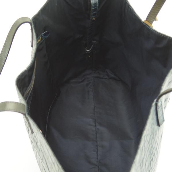 極上★フェリージ/Felisi【定価7.5万円★トートバッグ/11-91】紺/レザー/クロコ型押し/トート バッグ/メンズ&レディース/ビジネス★N5261