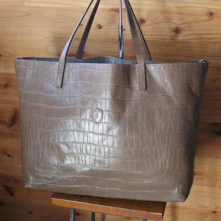 極上★フェリージ/Felisi【定価7.5万円★トートバッグ/11-91】レザー/クロコ型押し/トート バッグ/メンズ&レディース/ビジネス★N5262