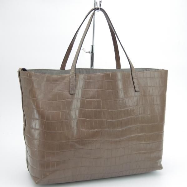極上★フェリージ/Felisi【定価7.5万円★トートバッグ/11-91】レザー/クロコ型押し/トート バッグ/メンズ&レディース/ビジネス★N5262
