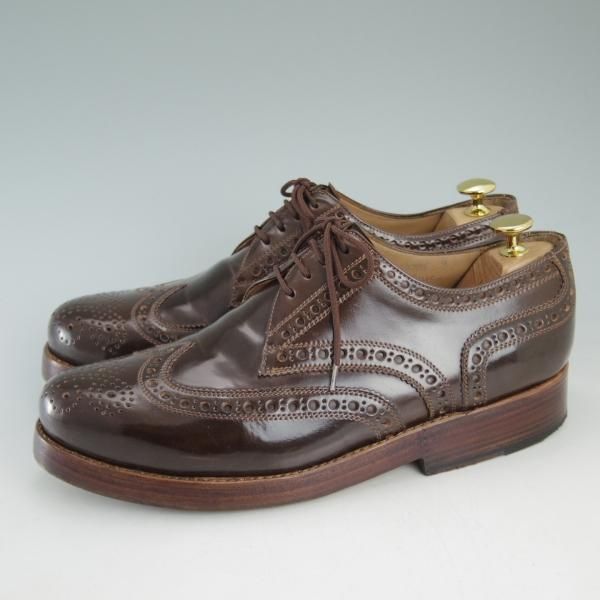 極美品★(独)ハインリッヒ・ディンケラッカー SIZE 8【貴重★ダークコニャック・コードバン仕様】Rio/リオ/Heinrich Dinkelacker★d062
