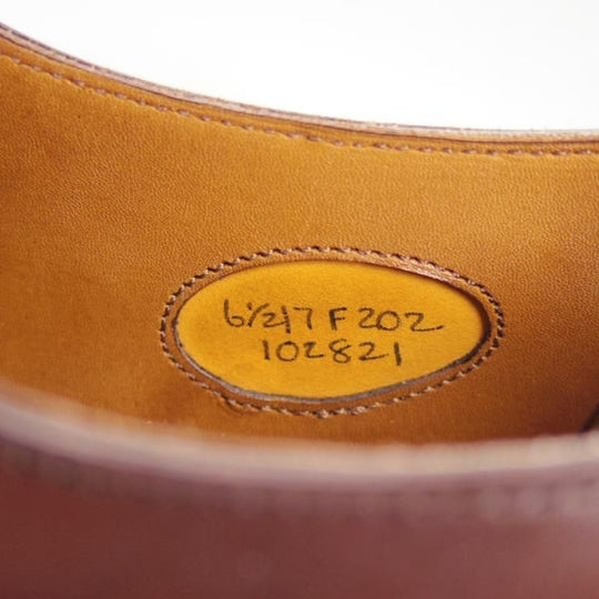 美品★エドワードグリーン 6.5F【最新ロゴ★CHELSEA/チェルシー】202ラスト/ストレートチップ/ダークオーク/茶カーフ/EDWARD GREEN★d064