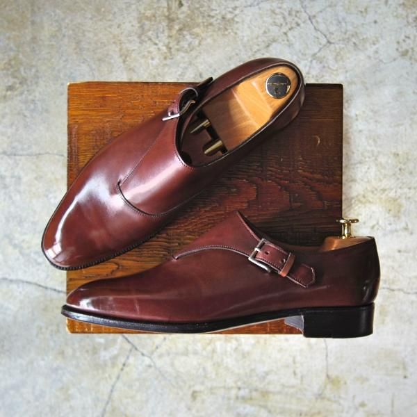 ★ジョンロブ 7E【定価20万円以上★プレステージライン/Jermyn2/ジャーミン】サイドモンク/7000ラスト/赤茶/JOHN LOBB★d067