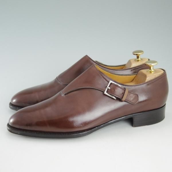 ★ジョンロブ 7E【定価20万円以上★プレステージライン/Jermyn2/ジャーミン】サイドモンク/7000ラスト/赤茶/JOHN LOBB★d067