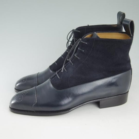 ★(仏)オーベルシー SIZE 5.5【定価15万円以上★(神戸三宮)CINQUECLASSICO別注/スエード×カーフ】ブーツ/チンクエクラシコ/AUBERCY★d068
