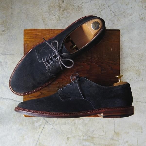 美品 オールデン ALDEN プレーントゥ スウェード ブラック トゥルーバランス ラスト 別注 N5411 91/2 D 美品Alden オールデン スエード プレーントウ 7.5ブラウン ALDEN