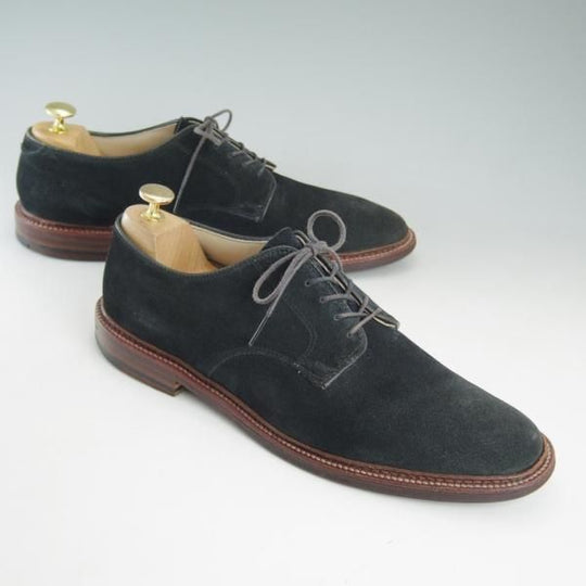 美品★オールデン 9.5D【★(ハワイ)LEATHER SOUL別注/レザーソウル】バリーラスト/29331F/スエード/プレーントゥ/ネイビー/Alden★d070