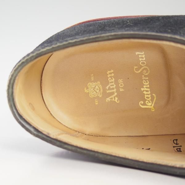 美品★オールデン 9.5D【★(ハワイ)LEATHER SOUL別注/レザーソウル】バリーラスト/29331F/スエード/プレーントゥ/ネイビー/Alden★d070