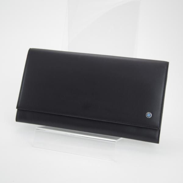 ほぼ未使用★(英)スマイソン/SMYTHSON【定価6万円以上★トラベルウォレット】レザー/黒/財布&パスポート/メンズ&レディース★d017