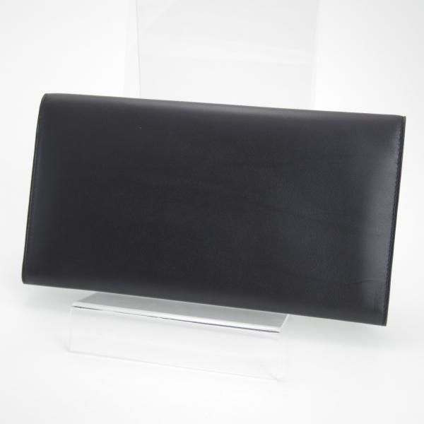 ほぼ未使用★(英)スマイソン/SMYTHSON【定価6万円以上★トラベルウォレット】レザー/黒/財布&パスポート/メンズ&レディース★d017