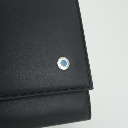 ほぼ未使用★(英)スマイソン/SMYTHSON【定価6万円以上★トラベルウォレット】レザー/黒/財布&パスポート/メンズ&レディース★d017