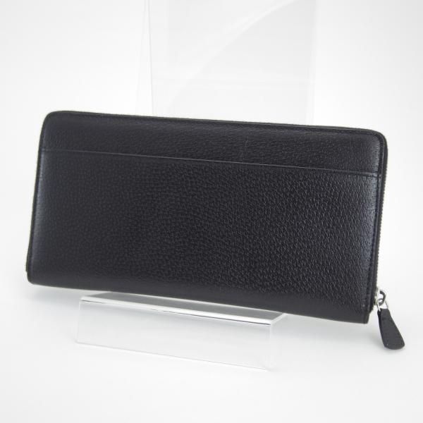 ほぼ未使用★(英)スマイソン/SMYTHSON【定価7万円以上★ジップトラベルウォレット】黒/財布&パスポートケース/メンズ&レディース★d018
