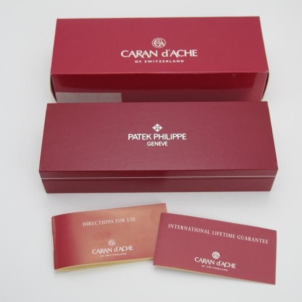未使用 CARAN d'ACHE／PATEK PHILIPPE ダブルネーム ほぼ未使用☆(スイス)カランダッシュ【貴重☆(スイス)パテック