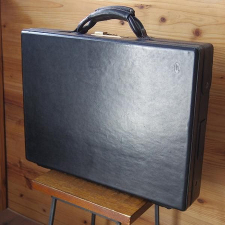 極上★(米)ハートマン/hartmann luggage【定価20万円以上★アタッシュケース/ベルティングレザー】メンズ レザー ビジネス バッグ/黒★N5264