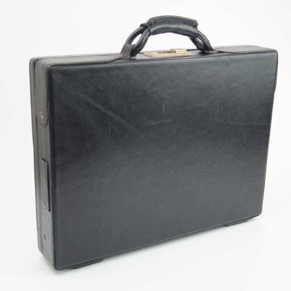 極上★(米)ハートマン/hartmann luggage【定価20万円以上★アタッシュケース/ベルティングレザー】メンズ レザー ビジネス バッグ/黒★N5264
